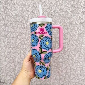 Stanley Pink and Blue Floral Tumbler